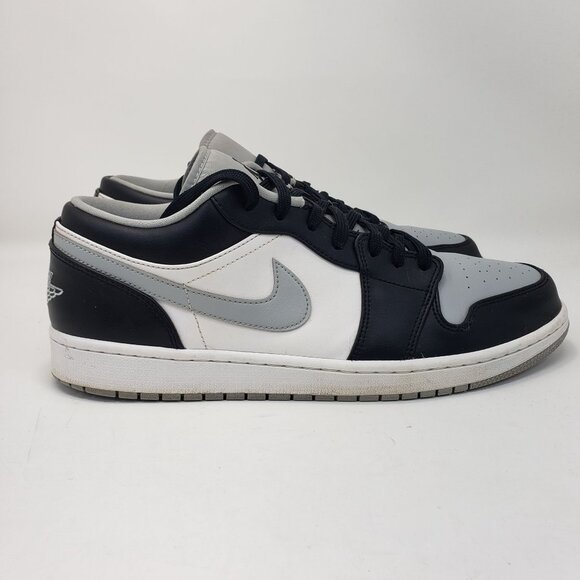 Jordan 1 Low Black/Gray/White - 553558-039 Men's Size 13 - Picture 5 of 11